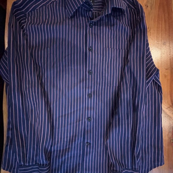 Stanza Long Sleeve Dress Shirt, Mens 42 cm/16.5 - Picture 7 of 15
